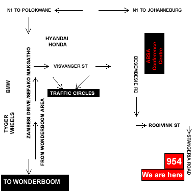 Directions to Montana Boutique Guesthouse